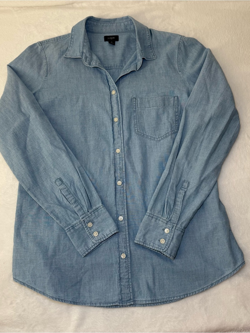 J. Crew Light Blue Chambray Button-Down Shirt